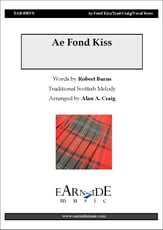 Ae Fond Kiss Vocal Solo & Collections sheet music cover